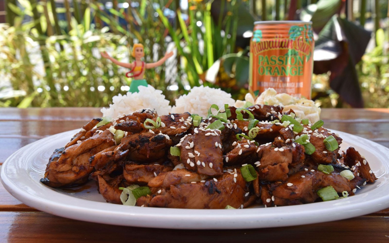 Huli Huli chicken glazed and grilled